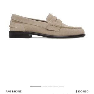 Rag & Bone Women's Beige Suede Loafers